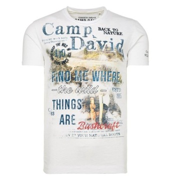 Camp David nowy t-shirt koszulka r. S biała 