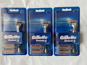 Wkłady Gillette Sensor3 6 sztuk + rączka ZESTAW