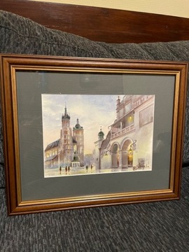 M. STARZYCKA Kraków Kościół Mariacki 21x15 cm