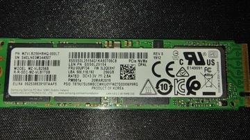 Dysk SSD Samsung 256GB M.2 PCIe NVMe [8]