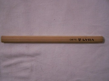 Piękny przedwojenny ołówek stolarski firmy LYRA 