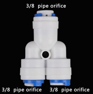 Trójnik typu "Y" na wężyk 3x3/8" do RO