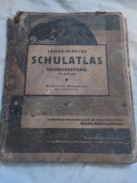 Stary atlas lange-diercke schulatlas niemiecki 