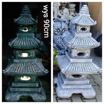 Pagoda japońska duża 90cm betonowa lampa ogrodowa 