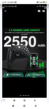 Akumulator 2 sztuki bateria akumulatory Xbox x s