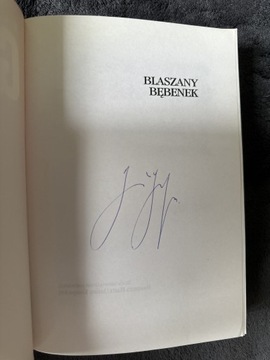 AUTOGRAF Gunter Grass Blaszany Bębenek 