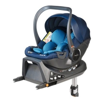 Fotelik samochodowy bezwypadkowy York blue BabySafe z bazą ISOFIX 0-13 kg