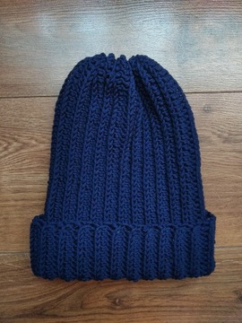 Zimowa czapka beanie M merynos różne kolory UNISEX