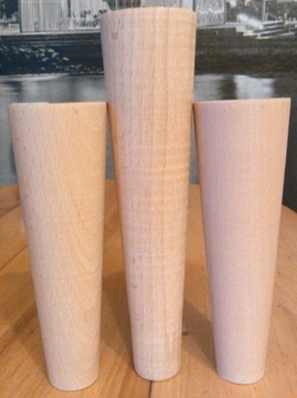 Noga meblowa  drewno buk stożek PRL 18cm