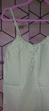 Sukienka na ramiączkach bawełna cytryna Italy M 38