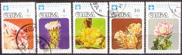 Kuba Mi 2294-98 1978 r. Kwiaty