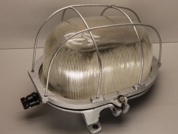 Lampa oprawa kanałowa OKn-2 100W żeliwna PRL loft