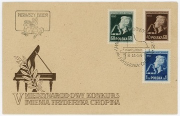 FDC 737-739 V Konkurs Pianistyczny im Chopina