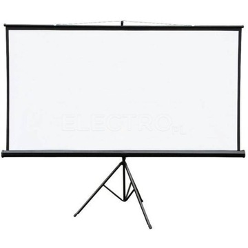 Ekran na statywie 4WORLD 186x105cm 84'' biały mat