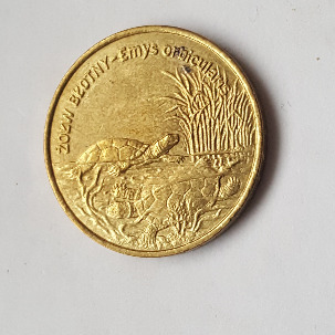 Moneta 2 złotowa  Żółw błotny 2002 rok