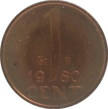 Holandia 1 cent 1980, KM#180