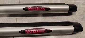 Belki aluminiowe bagażnika Mont Blanc 140 cm