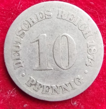 10 Pfennig 1874r