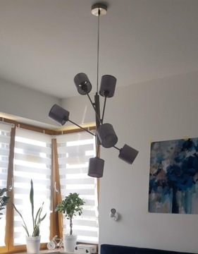 Lampa wisząca z kloszami żyrandol 