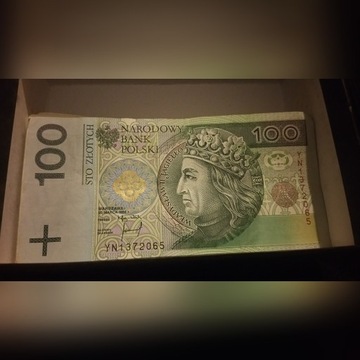 Banknot 100zl seria zastepczaYN