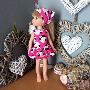 Sukieneczka i chusteczka dla lalki Paola 32 cm 