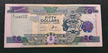 Wyspy Salomona 50 dolarów UNC 2004