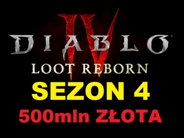 Diablo 4 D4 LOOT REBORN 500mln ZŁOTA GOLD @24/7