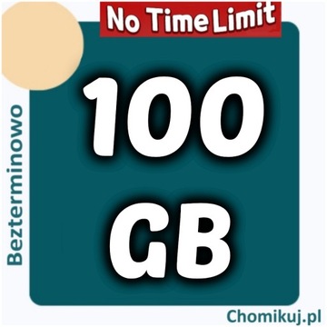 TRANSFER 100 GB BEZTERMINOWO NA CHOMIKUJ
