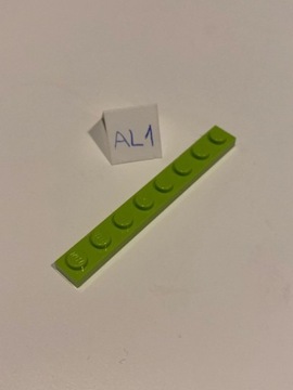 Lego płytka 1x8 limonkowa Lime
