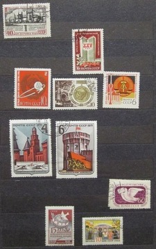 ZSRR znaczki kasowane 10szt.