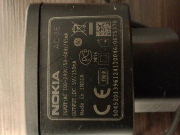 2x Ładowarka Nokia AC-3E 