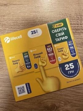 Lifecell karta sim pakiet 15Gb za 21 zł