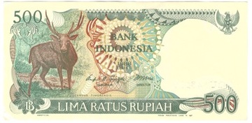 Indonezja, banknot 500 rupii 1988 - st. 2