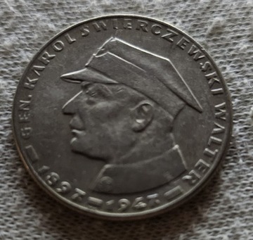 Moneta 10zl z roku 1967. Gen.walter.