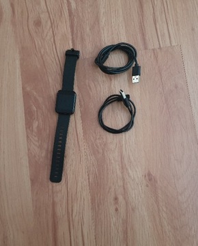 Smartwatch - Lenovo HW25H, dwa kable ładowania.