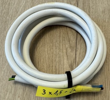 Kabel przewód elektryczny 3x1.5 mm2 - 2m