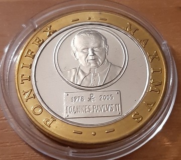 Medal i koperta fdc z Papież Jan Paweł II