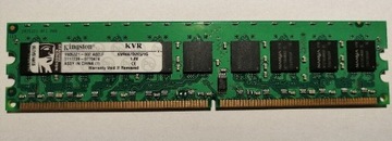 Pamięć  Kingston 1GB DDR2 667MHz CL5 KVR667D2E5/1G