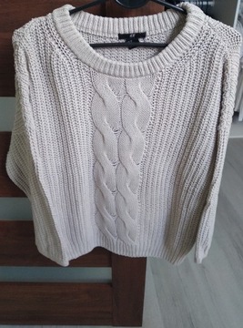 Gruby sweter H&M XS szary