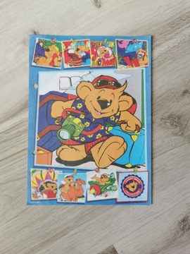 Karteczki kolekcjonerske do segregatora Funny Bear Miś Unikat 