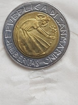 082 San Marino 500 lirów, 1985
