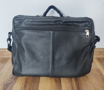 Skórzana torba biurowo-laptopowa FLEX BLACK IT