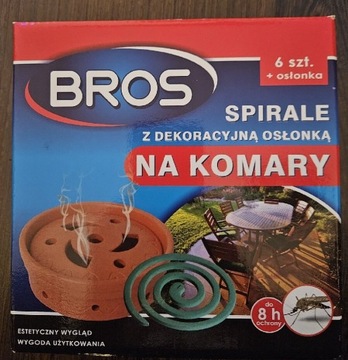 Spirale na komary z dekoracyjną osłonką BROS