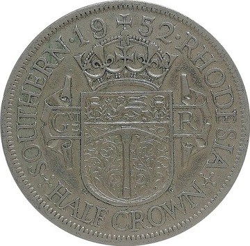 Rodezja Południowa 1/2 crown 1952, KM#24