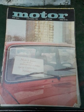 Czasopismo Motor Zeszyty z 1986 Roku 