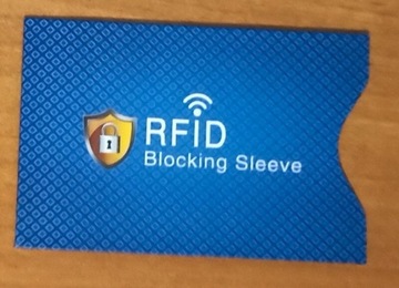 ETUI OCHRONNE KARTA KREDYTOWA RFID - niebieski 