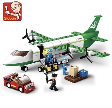 Klocki wzór LEGO Samolot lotnictwo lot Prezent lotnisko
