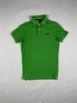 Koszulka Polo SuperDry M jasnozielona