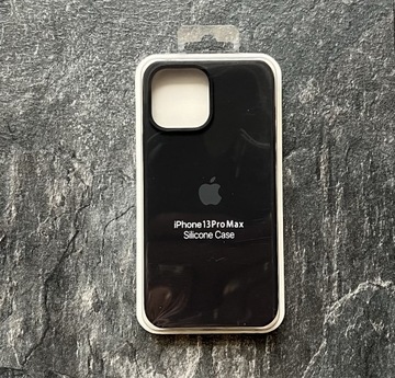 Etui Apple iPhone 13 Pro Max czarne silikonowe 