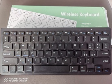 Klawiatura Bluetooth wireless keyboard czarna 